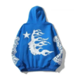 Blue Hellstar Yoga Hoodie Back