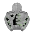 Grey Hellstar Hoodie Back