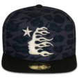 Hellstar Cheetah Print Snapback Hat Black