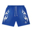 Hellstar Flame Shorts Blue