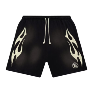 Hellstar Flame Shorts 'White'