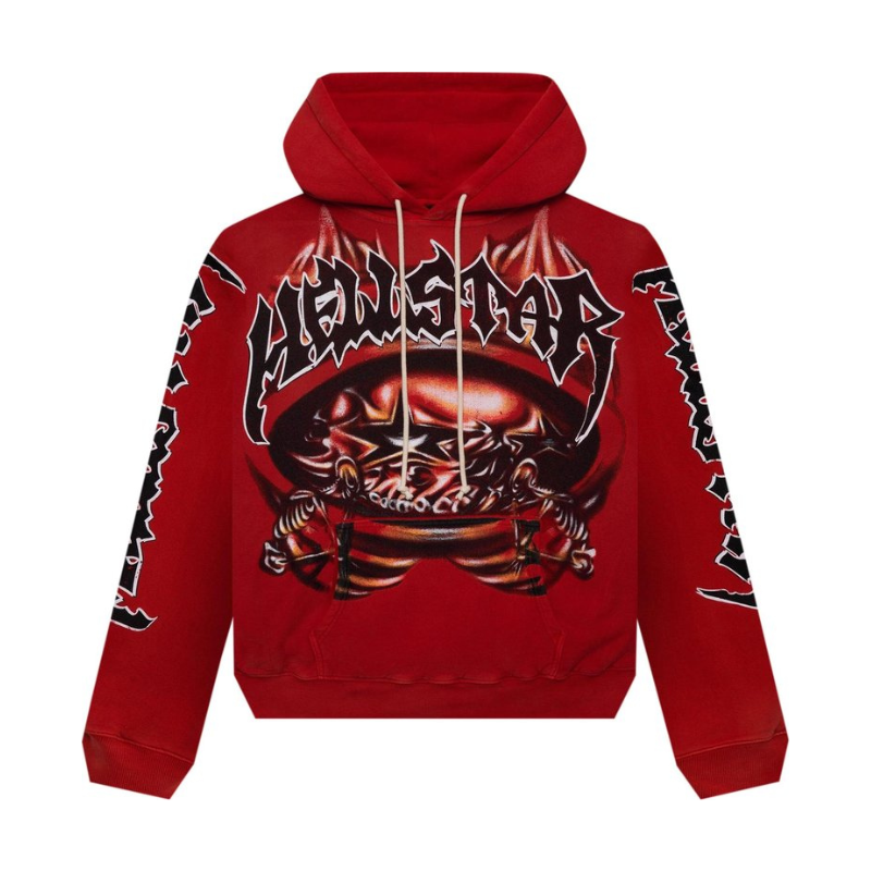 Hellstar Halloween Skeleton Airbrushed Hoodie Front