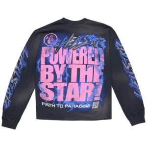 Hellstar Powered By The Star Long-Sleeve T-Shirt 'BlackPurple'