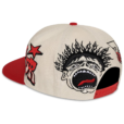 Hellstar Records Snapback Hat Red and White 02